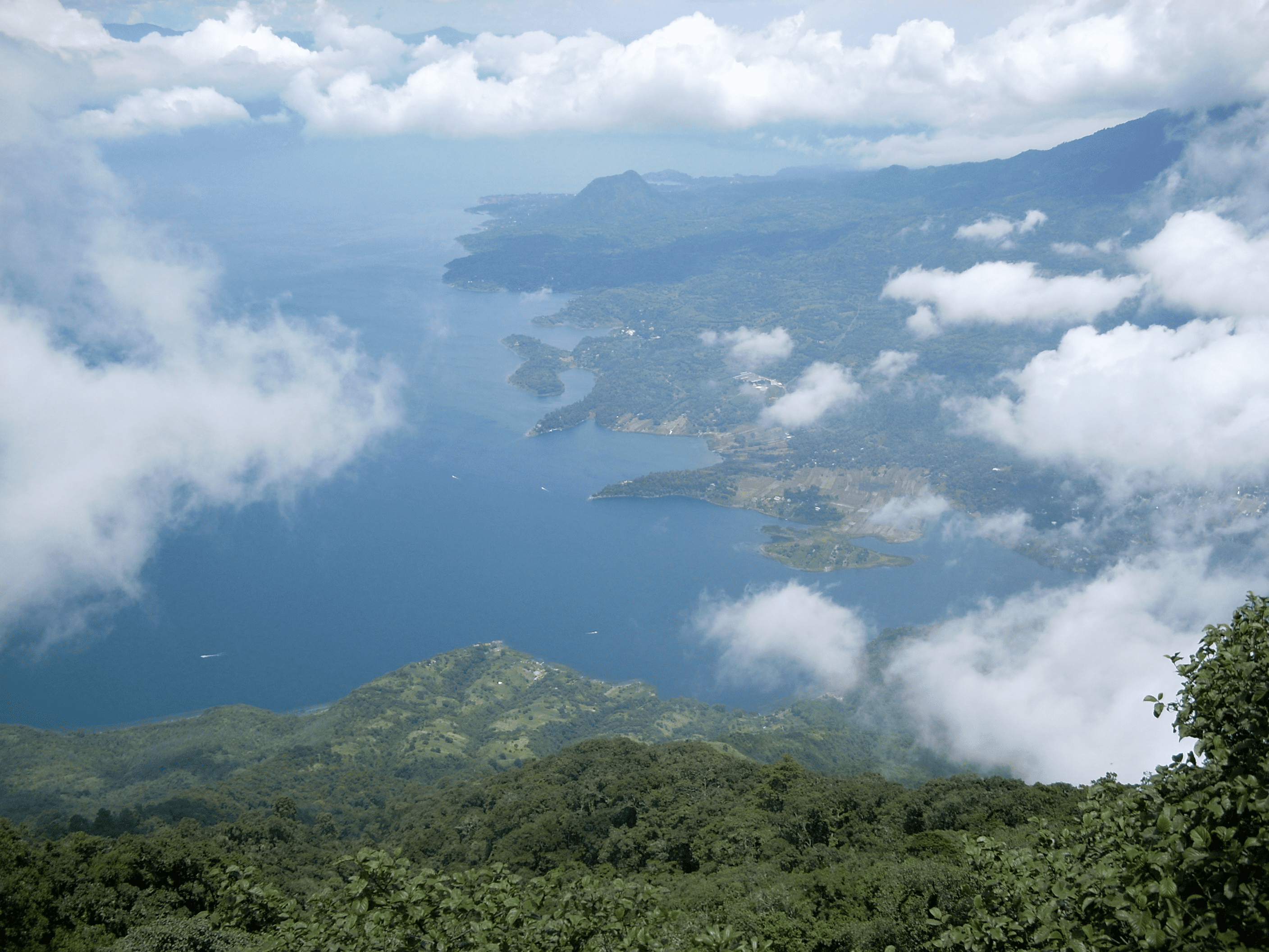 Above the clouds at the summit of San Pedro volcano.
