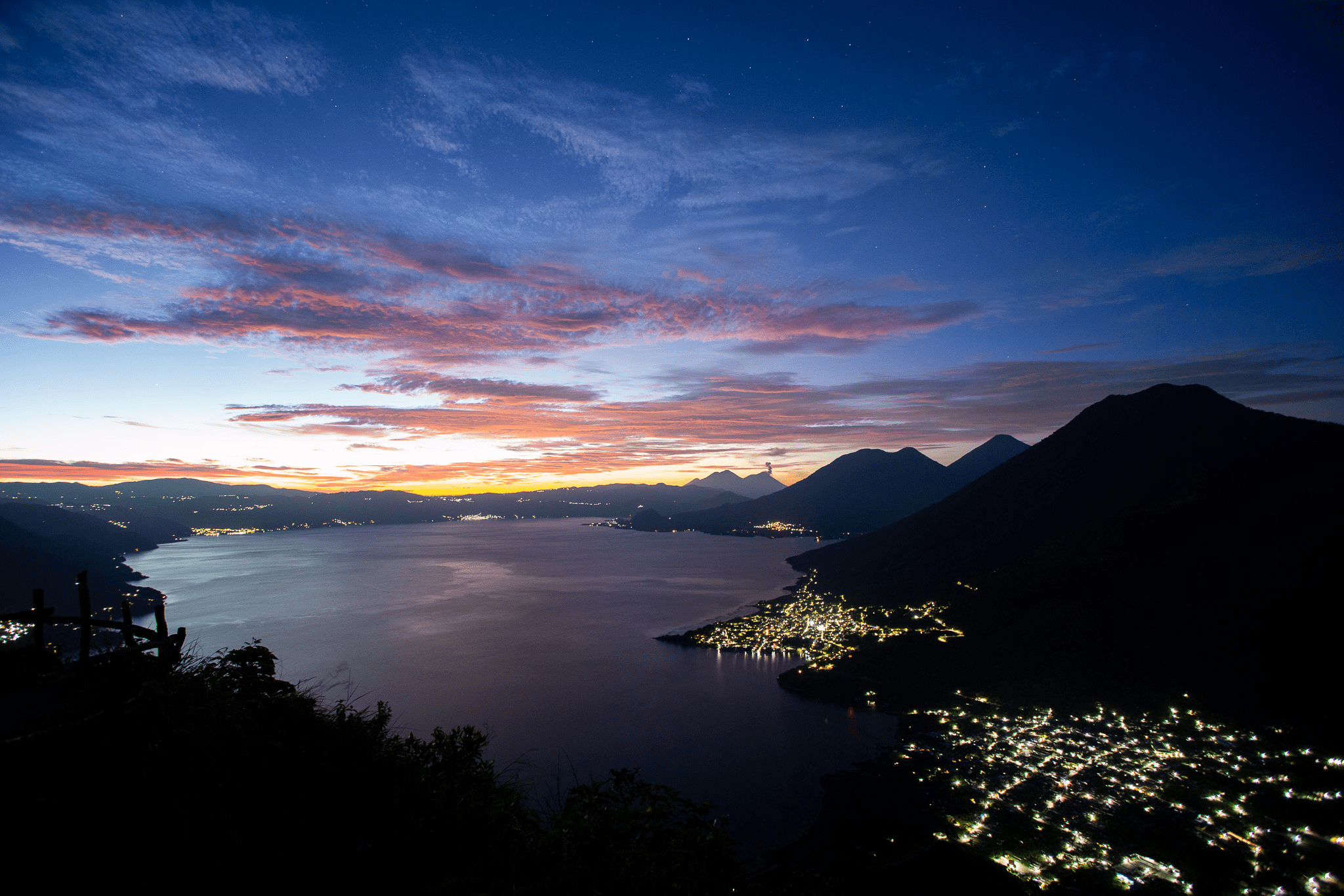 Predawn colors in the sky make getting up early totally worth seeing the spectacular views.