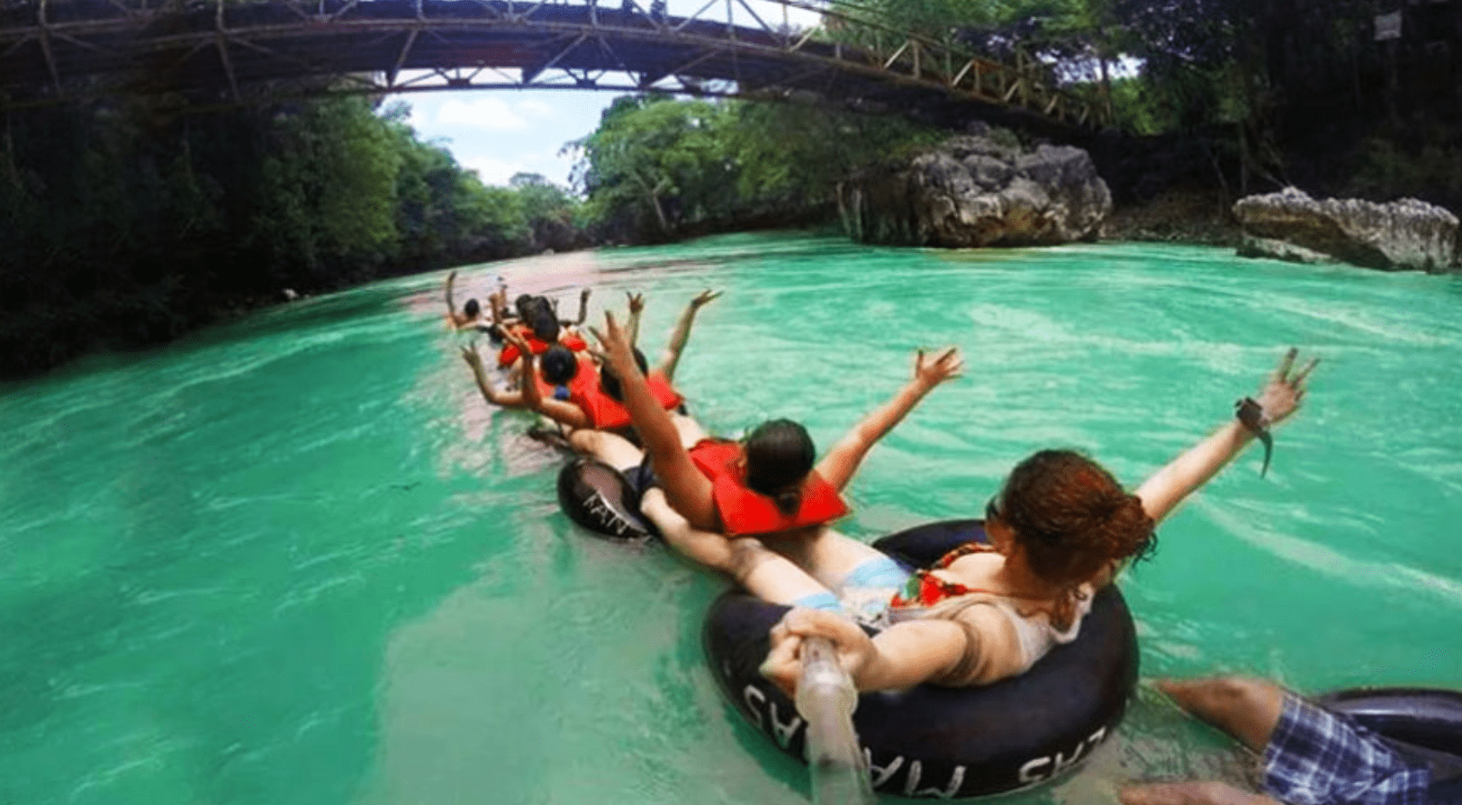 tubing down the Cahabón River is a popular activity in Lanquin. 