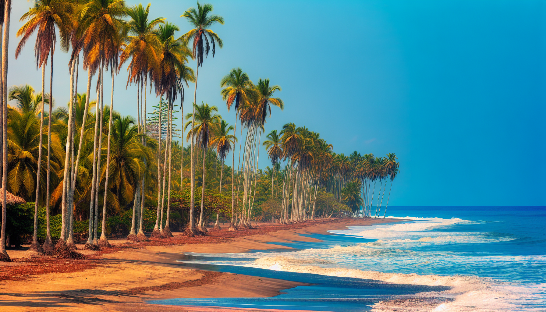 Relaxing beachside view in Monterrico